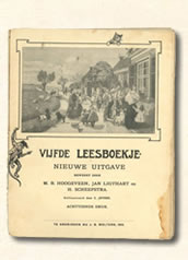Vijfde leesboekje M.B. Hoogeveen 1910-1916. Aap Noot Mies