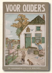 Voor ouders leesboekje Hoogeveen 1902. Raam Roos Neef.