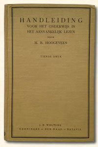 Handleiding voor het aanvankelijk leesonderwijs. Toelichting bij Hoogeveen's leesplank en bij de vertelselplaat, geïllustreerd en gebonden