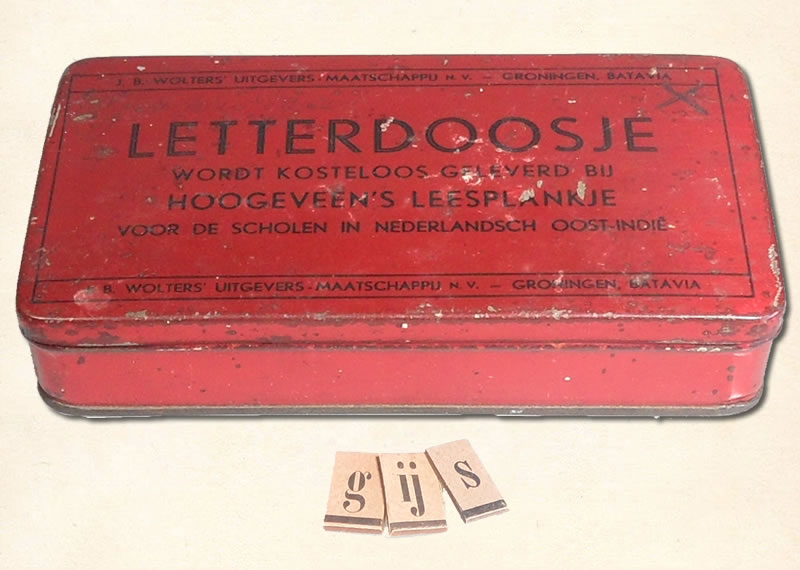 Letterdoosje Hoogeveen Nederlands-Indie 1935