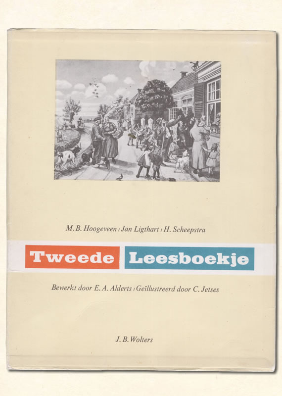 Tweede Leesboekje van  M B. Hoogeveen uitgeverij Wolters 1961-1966