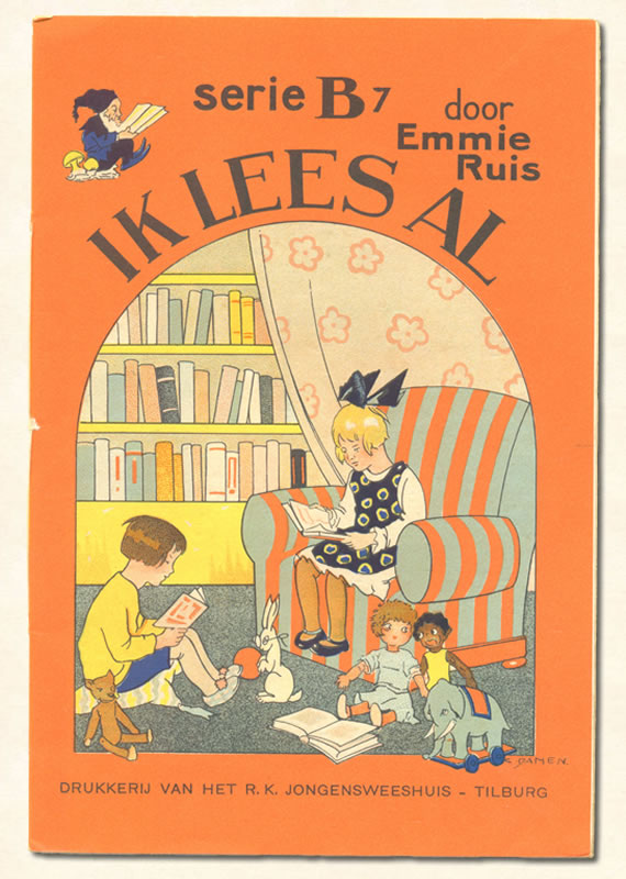 Zevende Leesboekje Emmie Ruis Ik lees Al 1934