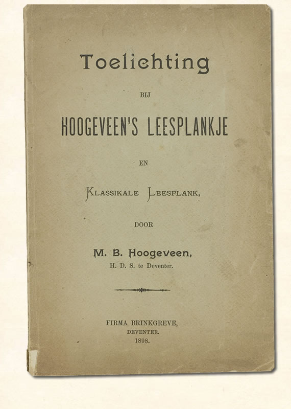 Toelichting Hoogeveen 1898