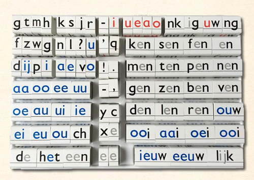 letterdoos "van Woord tot woord". open versie.