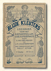 Vierde leesboekje " blijde kleuters" J. H. Colenbrander omstreeks 1902.