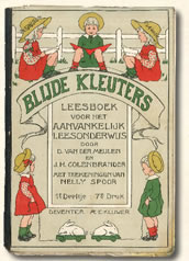 Derde leesboekje " blijde kleuters" J. H. Colenbrander omstreeks 1910.