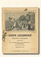 Eerste leesboekje M.B. Hoogeveen 1910-1916. Aap Noot Mies