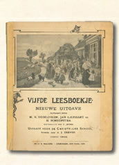 Vijfde leesboekje M.B. Hoogeveen  1917-1930. Aap Noot Mies