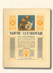 Vijfde leesboekje M.B. Hoogeveen  1931-1932 voor de Christelijke school en bewerkt door A. J. Drewes.. Aap Noot Mies
