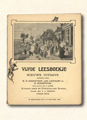 Vijfde leesboekje M.B. Hoogeveen 1910-1916. Aap Noot Mies