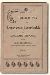 Toelichting M.B. Hoogeveen 1908. Raam Roos Neef