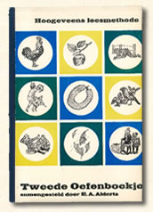 oefenboekje M.B. Hoogeveen 1970. Aap Noot Mies