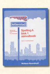 Boekje Spelling A Blok 1 aanvulboek  Kooreman letterstad 1976