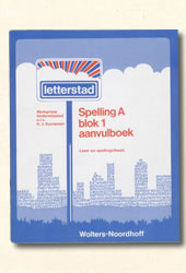Boekje Spelling A Blok 1 aanvulboek  Kooreman letterstad 1976
