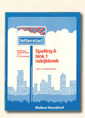 Boekje Spelling A Blok 1 Nakijkboek  Kooreman letterstad 1976