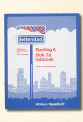 Boekje Spelling A Blok 2a Hakboek  Kooreman letterstad 1976