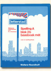 Boekje Spelling A Blok 2b Baasboek met  Kooreman letterstad 1976