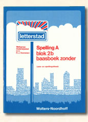 Boekje Spelling A Blok 2b Baasboek zonder  Kooreman letterstad 1976