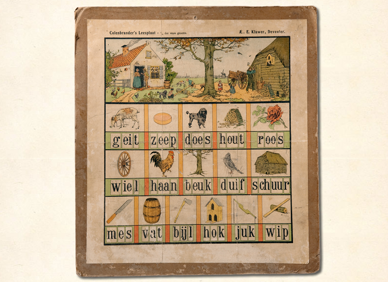 Leesplaat Geit Zeep Does J.H. Colenbrander omstreeks 1902.