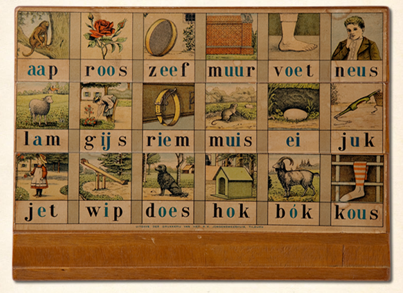 Leesplankje F.E. Becker omstreeks 1934.