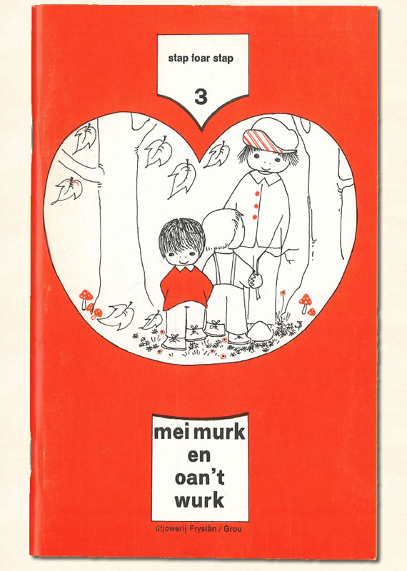 Derde Leesboekje Stap Foar Stap mei murk en oan t wurk 1976