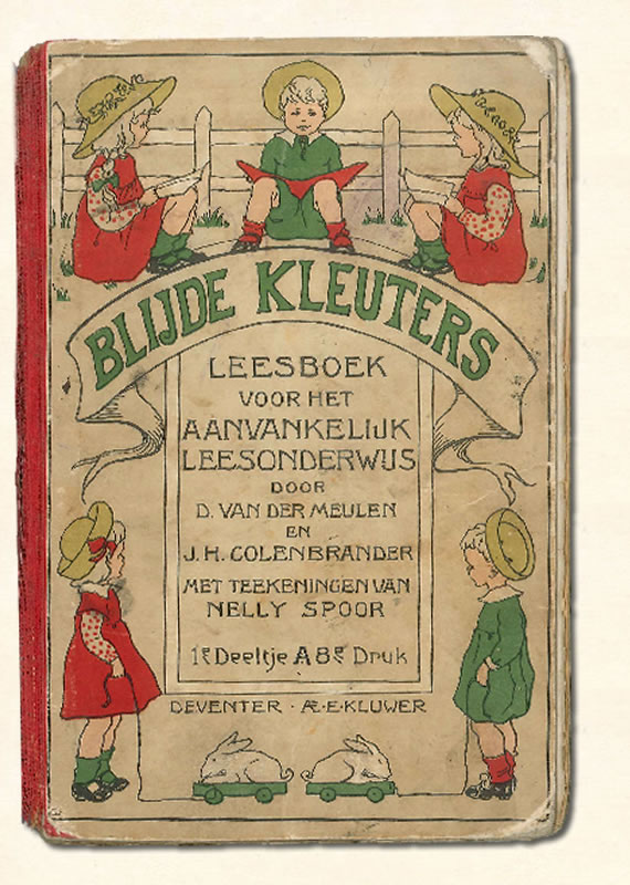 Eerste Leesboekje Colenbrander Blijde kleuters 1910