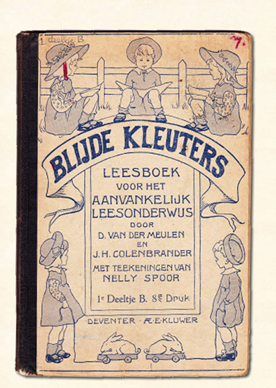 Eerste Leesboekje B Colenbrander Blijde kleuters 1902