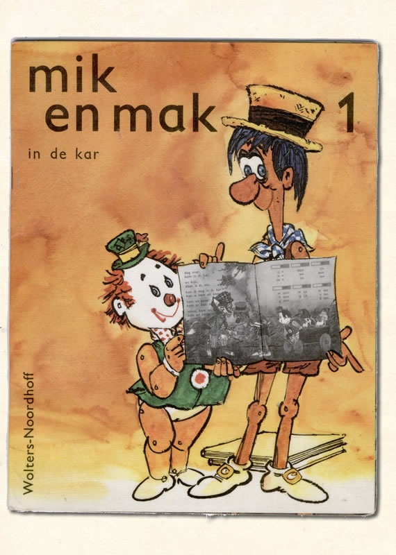 Eerste Leesboekje Mik en Mak Kooreman letterstad in de kar 1976