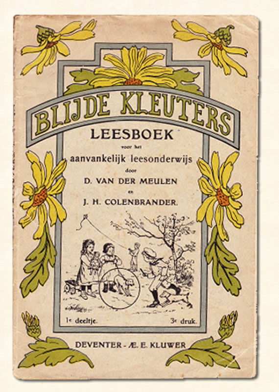 Eerste Leesboekje Colenbrander Blijde kleuters 1902