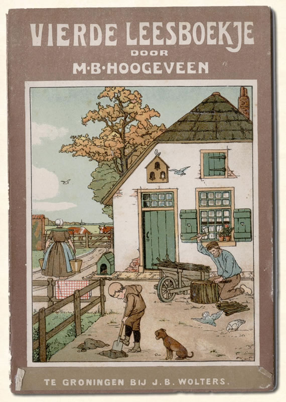 Vierde Leesboekje van  M B. Hoogeveen uitgeverij Brinkgreve 1902-1908