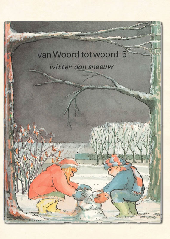 Vijfde Leesboekje van Woord tot woord witter dan sneeuw 1986