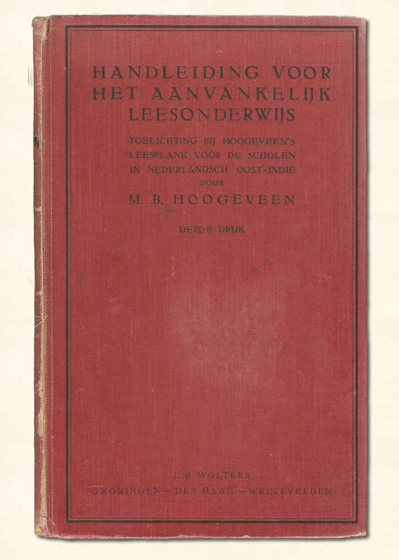 Handleiding Hoogeveen Nederlads-Indie 1931