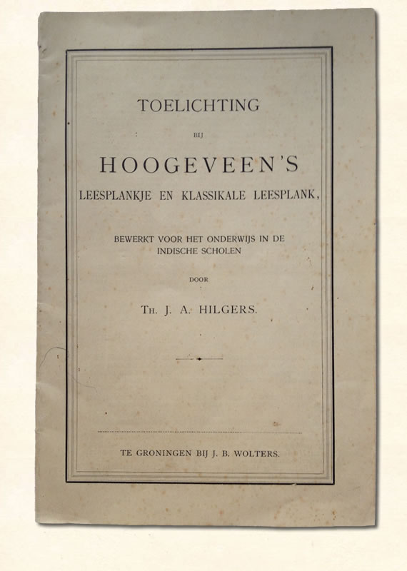 Toelichting Hilgers 1908