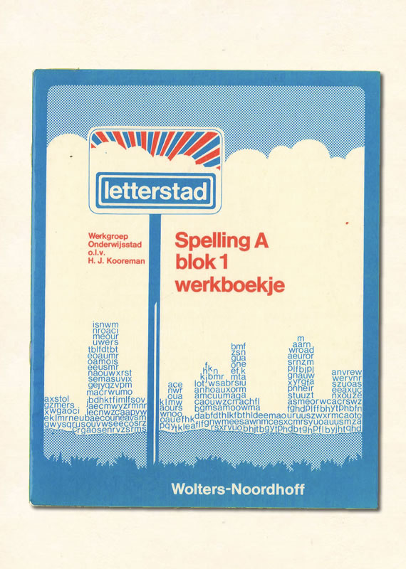 werkboekje spelling A blok 2 Kooreman letterstad 1976