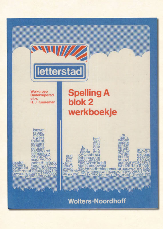 werkboekje spelling A blok 2 Kooreman letterstad 1976