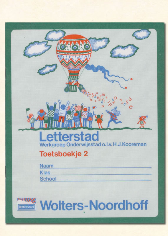 Toetsboekje 1 Kooreman letterstad 1976